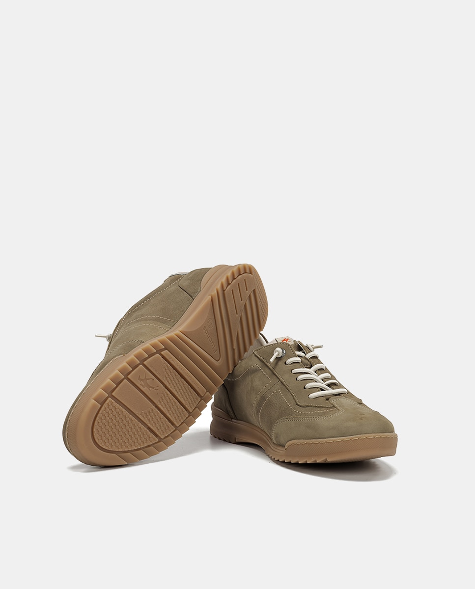 Sapatos em Pele com Atacadores Elásticos Natural-4