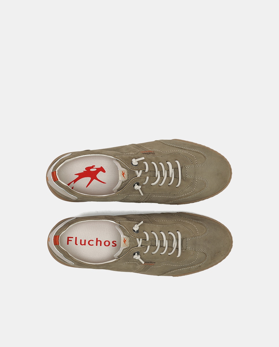 Sapatos em Pele com Atacadores Elásticos Natural-5