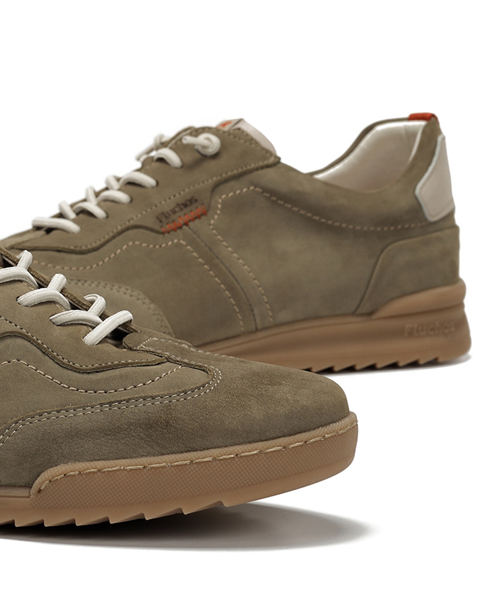 Sapatos em Pele com Atacadores Elásticos Natural-7