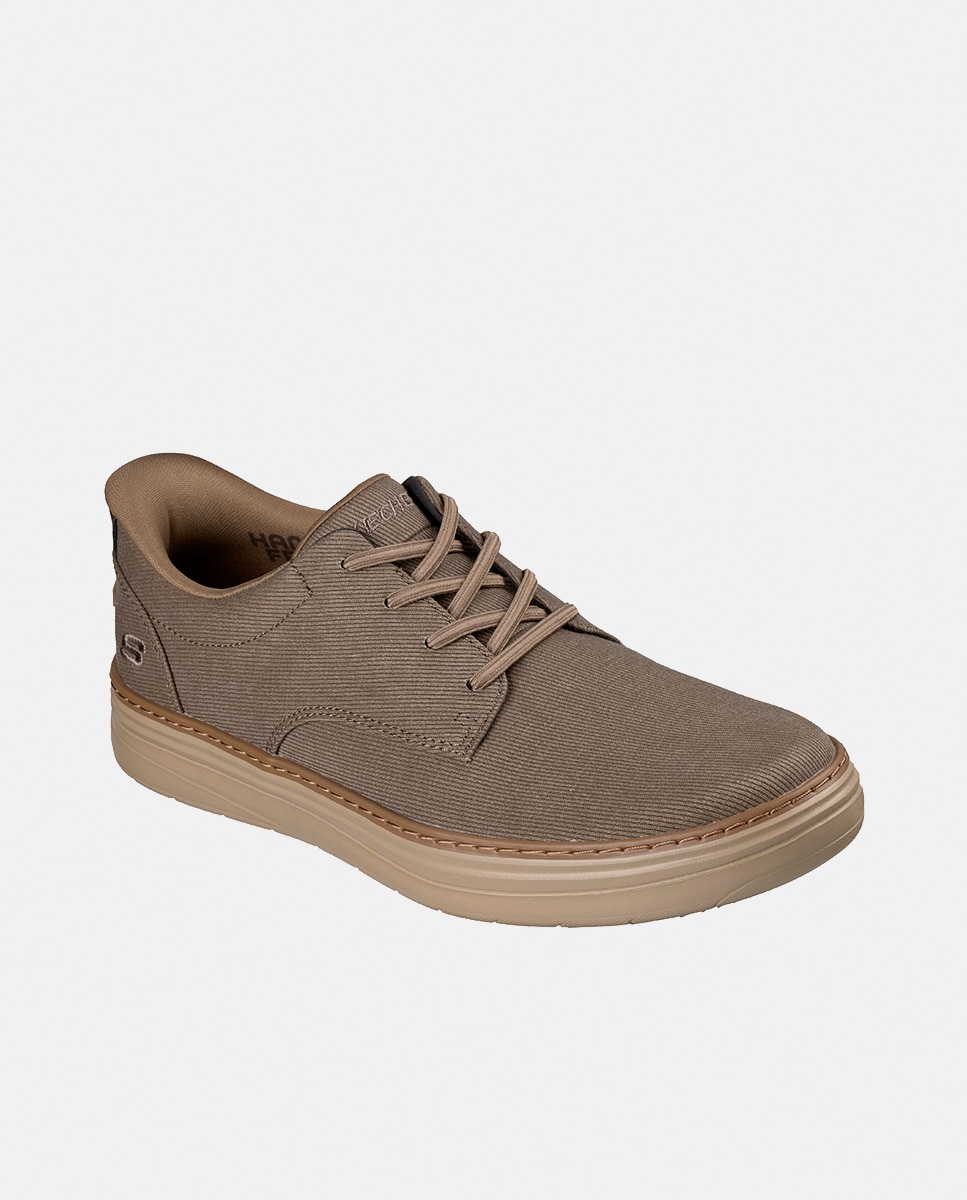 Sapatilhas Casual com Acabamento em Lona Natural-2