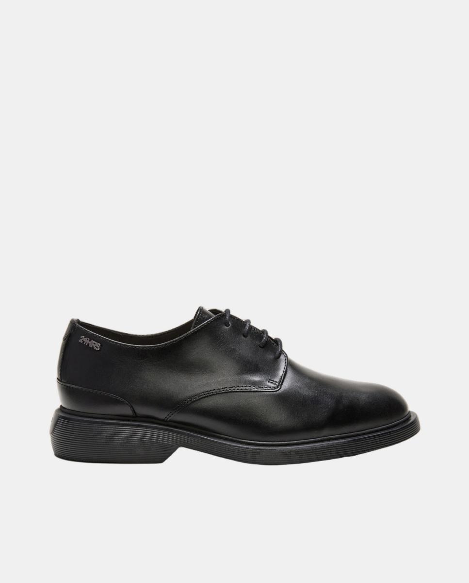 24HRS - Blucher napa negra.