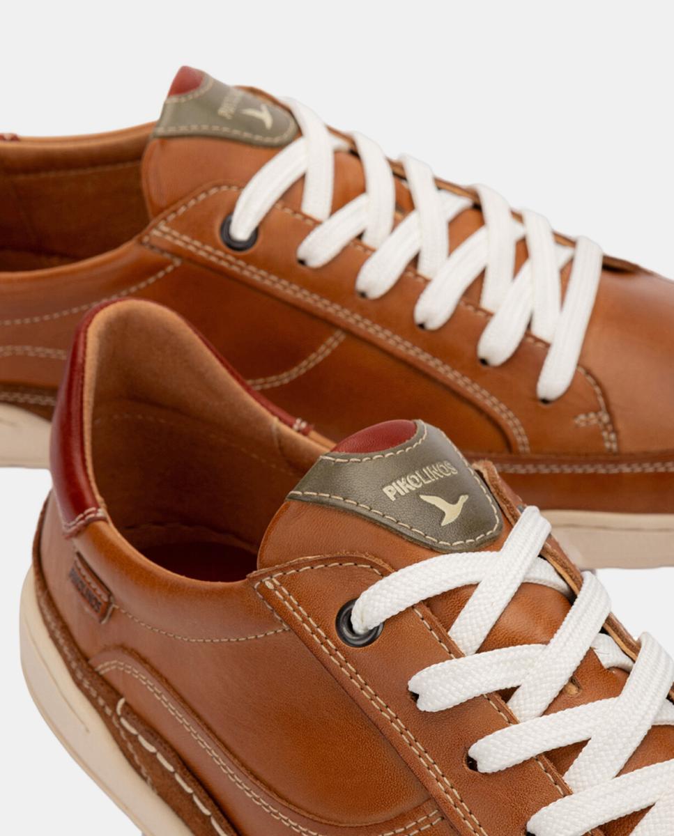 Sapatos Cómodos em Pele com Palmilha Amovível Castanho-4
