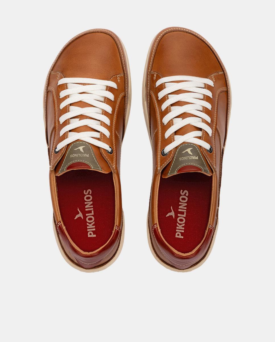 Sapatos Cómodos em Pele com Palmilha Amovível Castanho-6