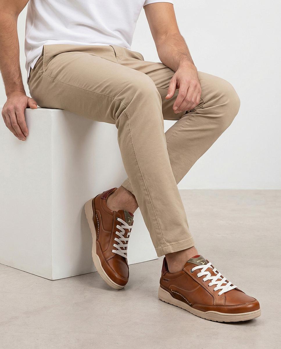 Sapatos Cómodos em Pele com Palmilha Amovível Castanho-7