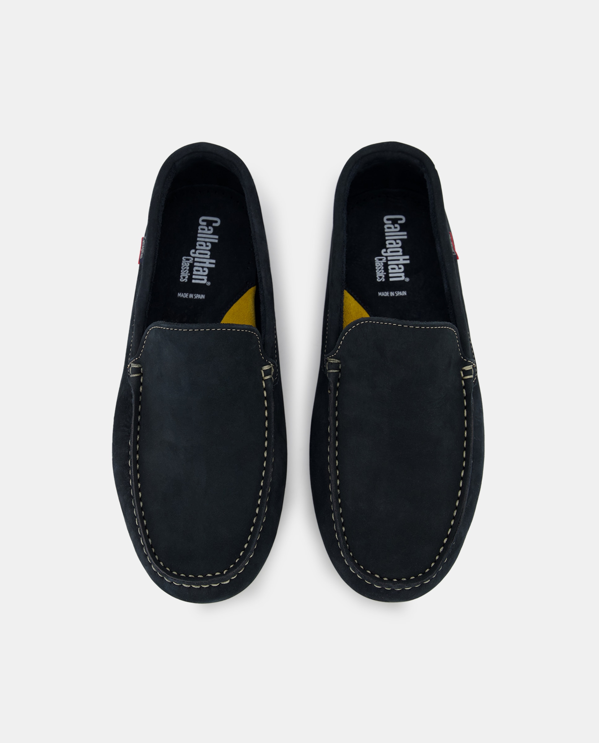 Mocassins com Tecnologia Adaptaction e em Pele - Azul Azul-4