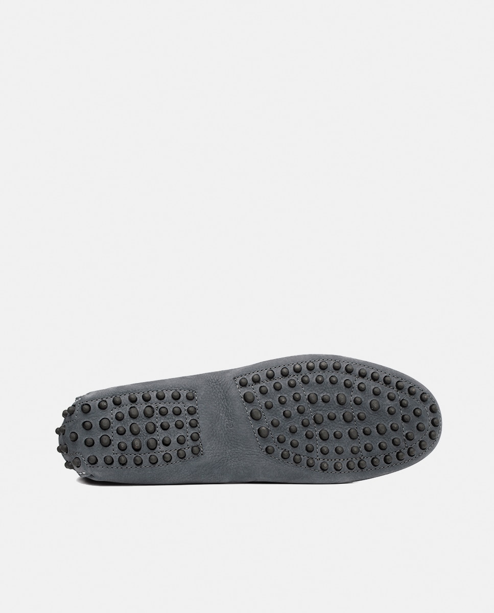 Mocassins com Tecnologia Adaptaction e em Pele - Cinzento Cinzento-4