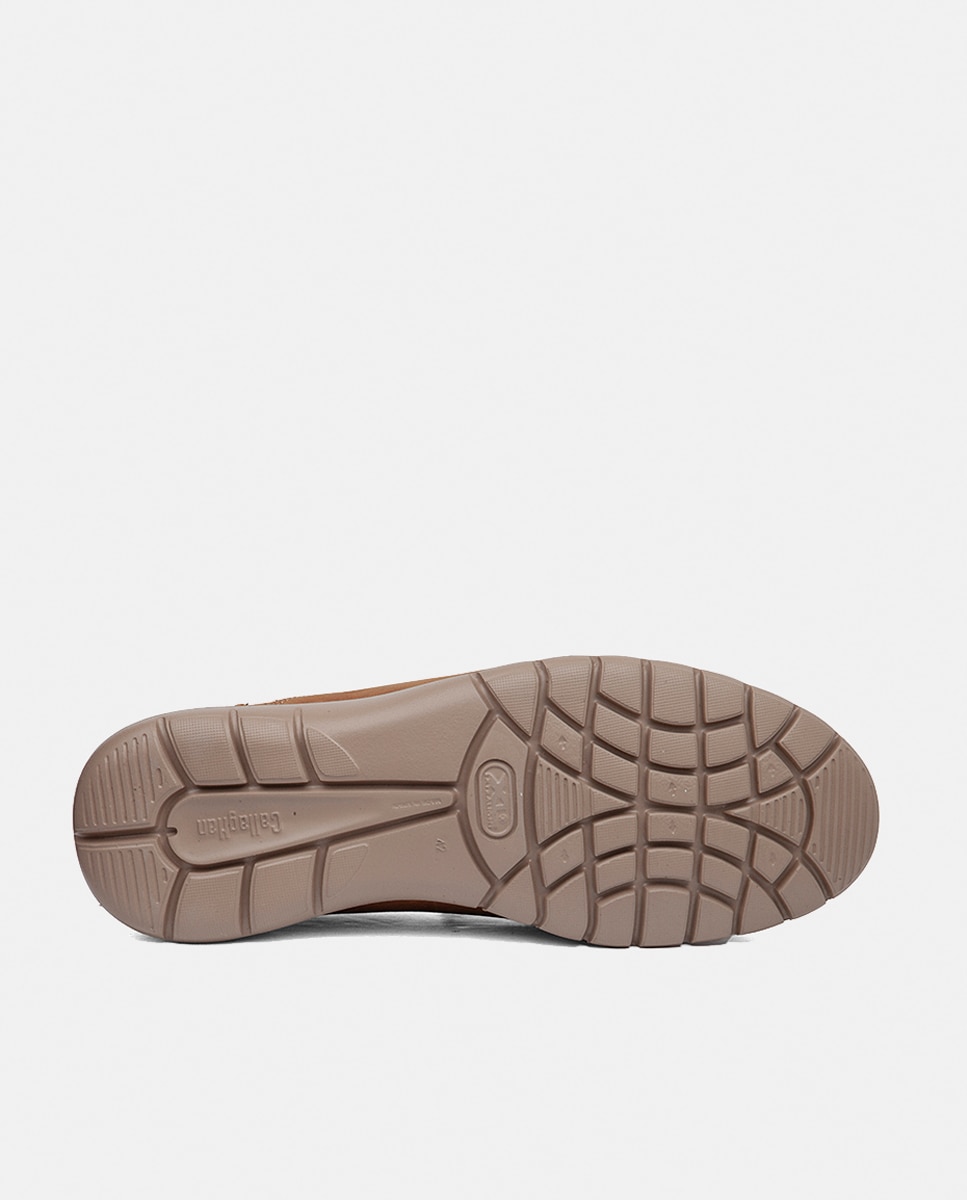 Sapatos Elásticos em Pele Couro-8