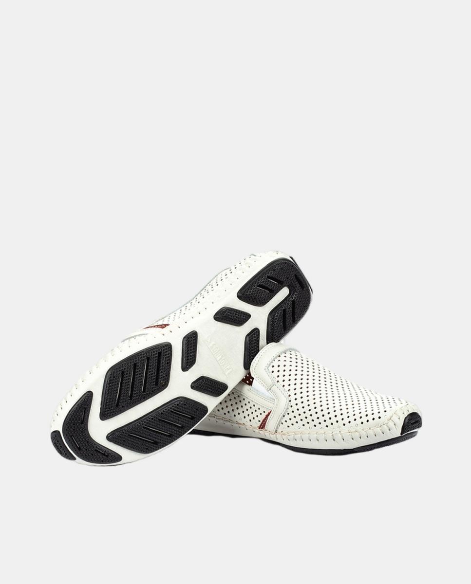 Mocassins em Pele Branco-5