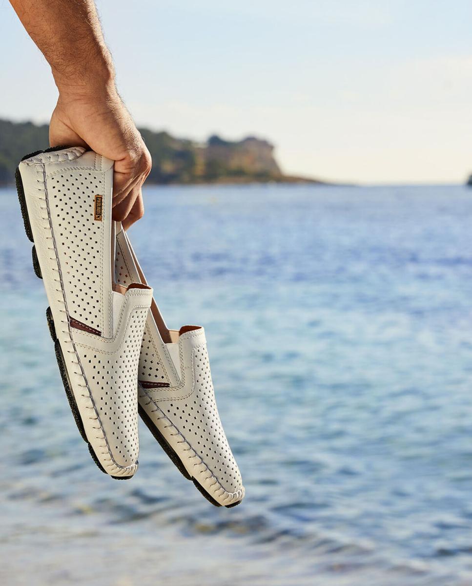 Mocassins em Pele Branco-7