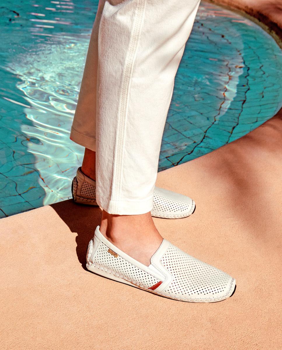 Mocassins em Pele Branco-8