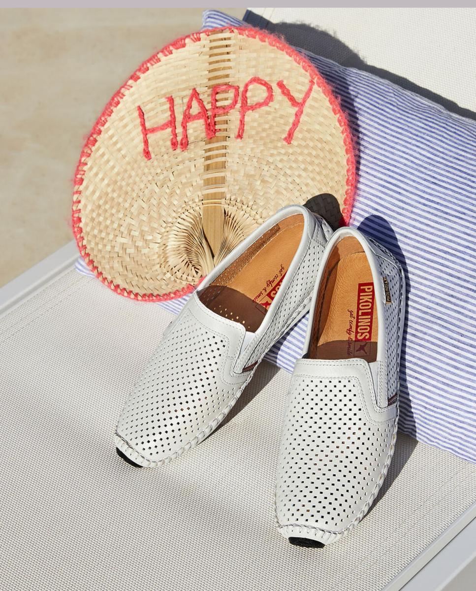 Mocassins em Pele Branco-10