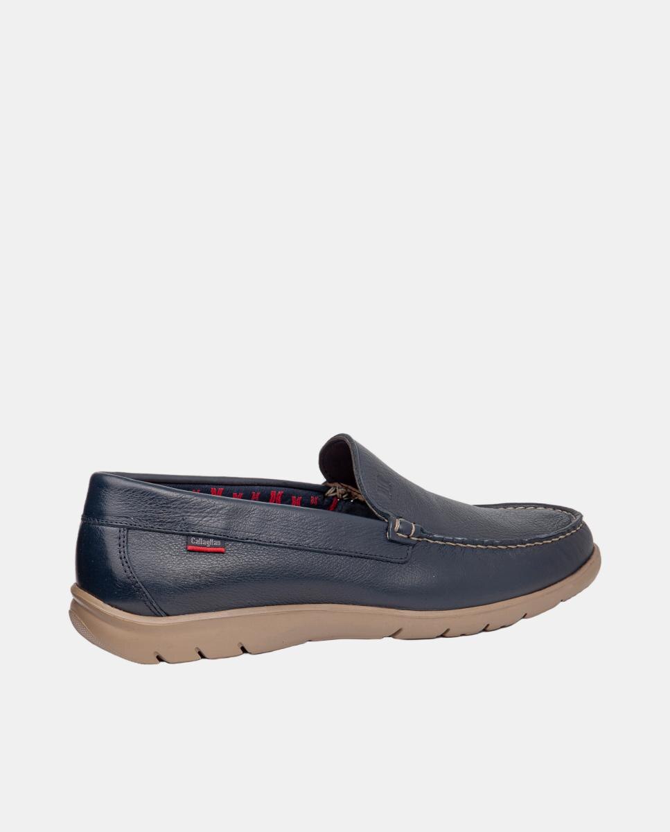 Mocassins em Pele Azul-marinho-3
