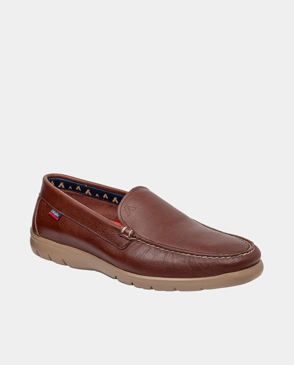 Mocassins em Pele Castanho-chocolate-2