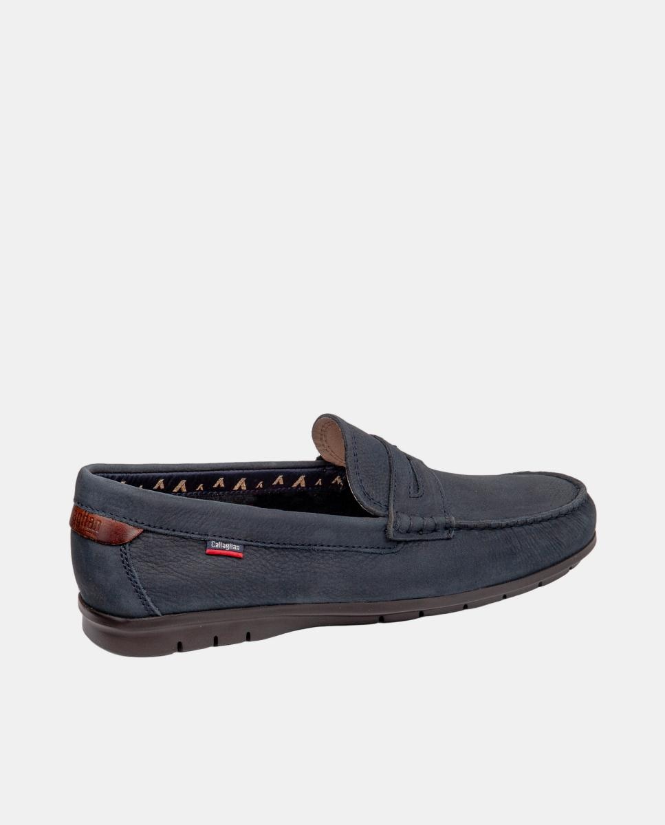 Mocassins em Pele Azul-marinho-3