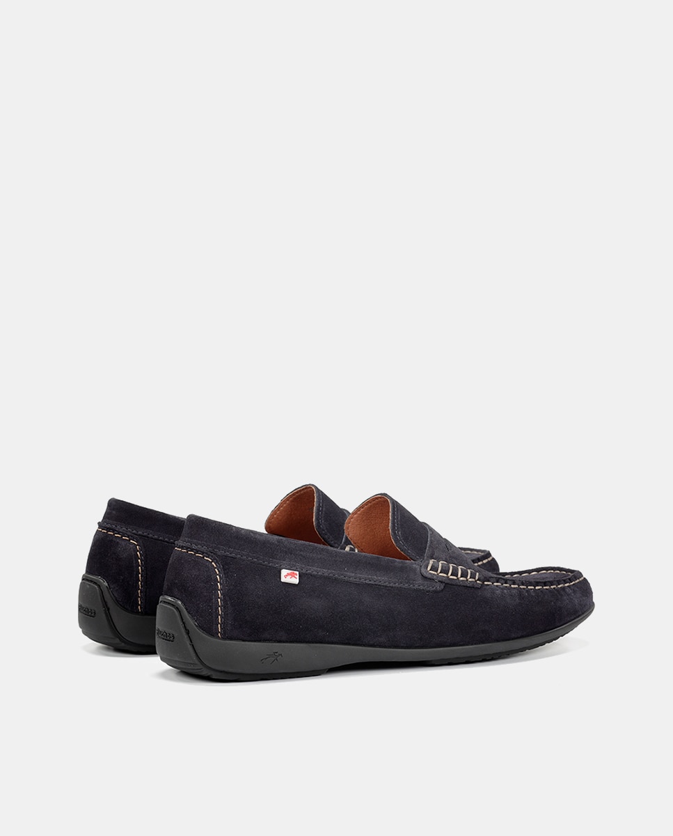 Mocassins em Pele Azul-marinho-3