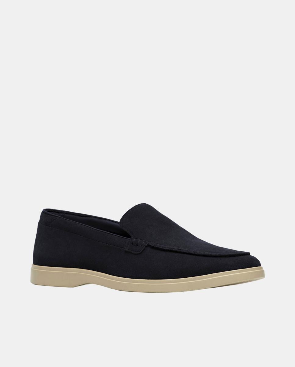 Sapatos Torford Easy em Camurça com Sola de Borracha Azul-escuro-3