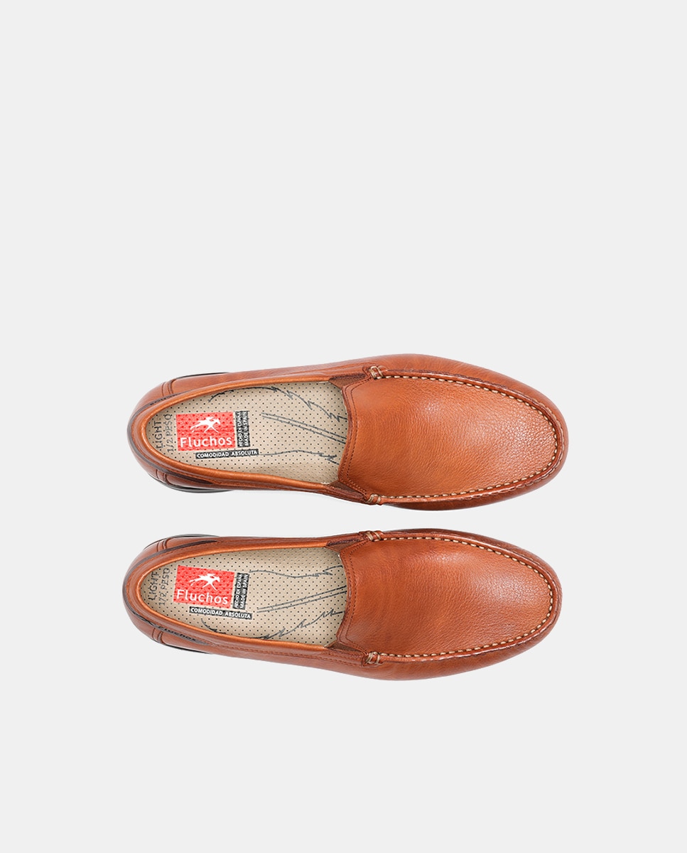Mocassins em Pele com Sola Ligeira Couro-5