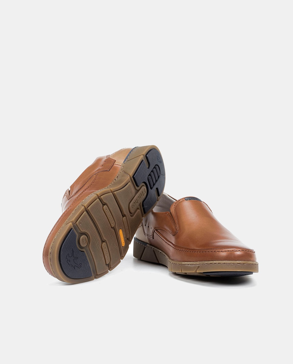 Mocassins em Pele com Sola Flexível Couro-3