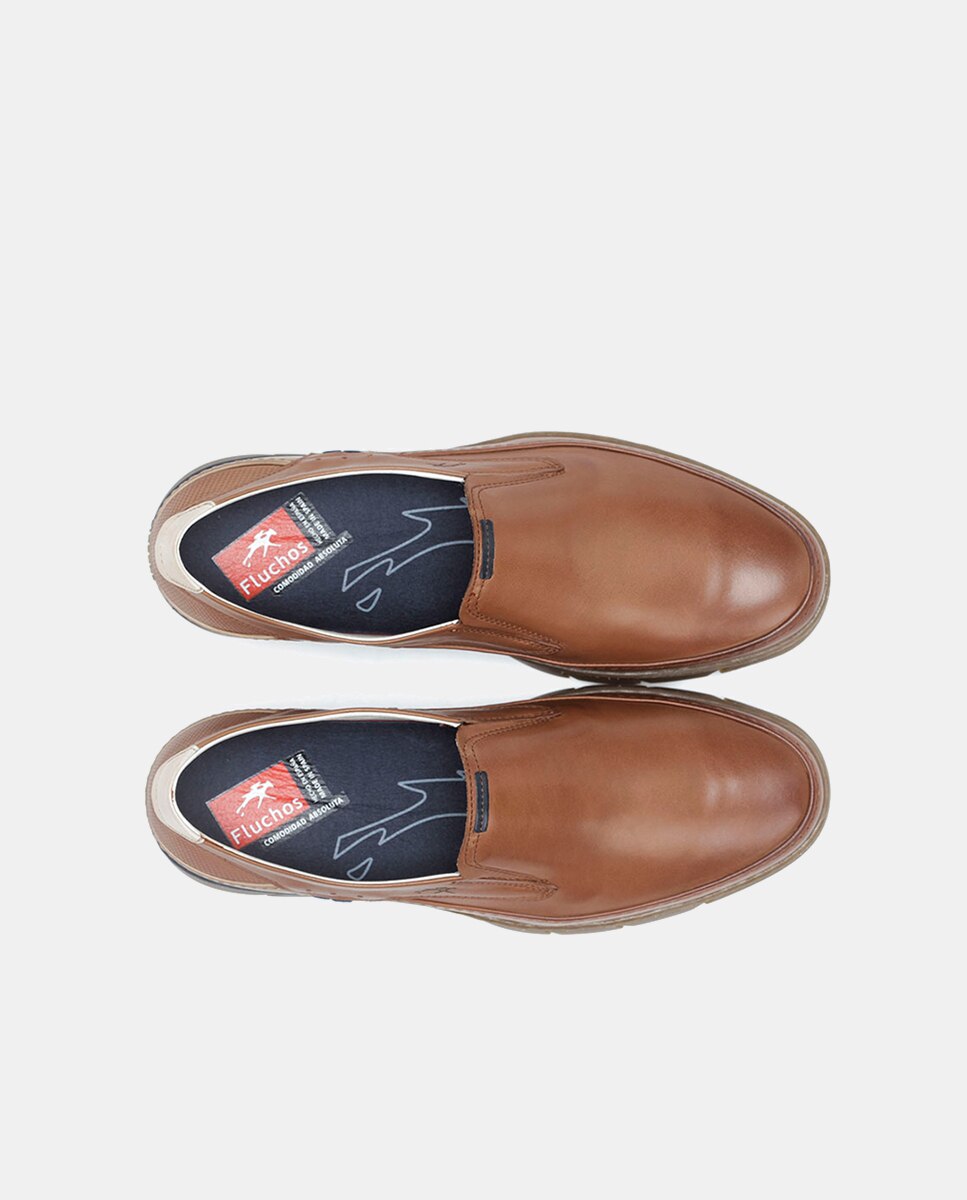 Mocassins em Pele com Sola Flexível Couro-5