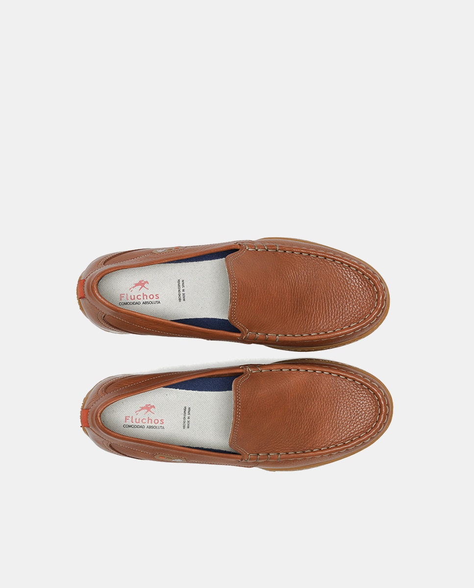 Mocassins em Pele Couro-5