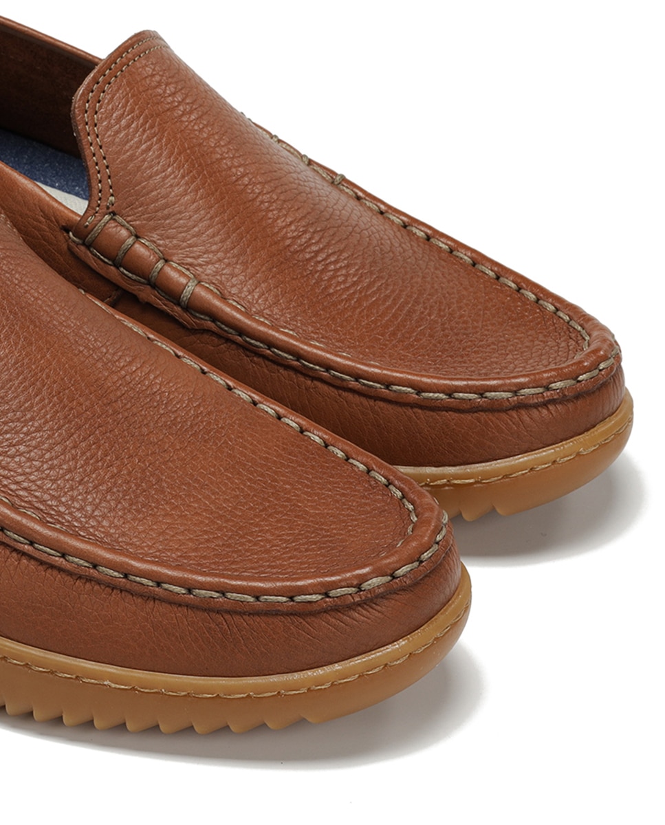 Mocassins em Pele Couro-6