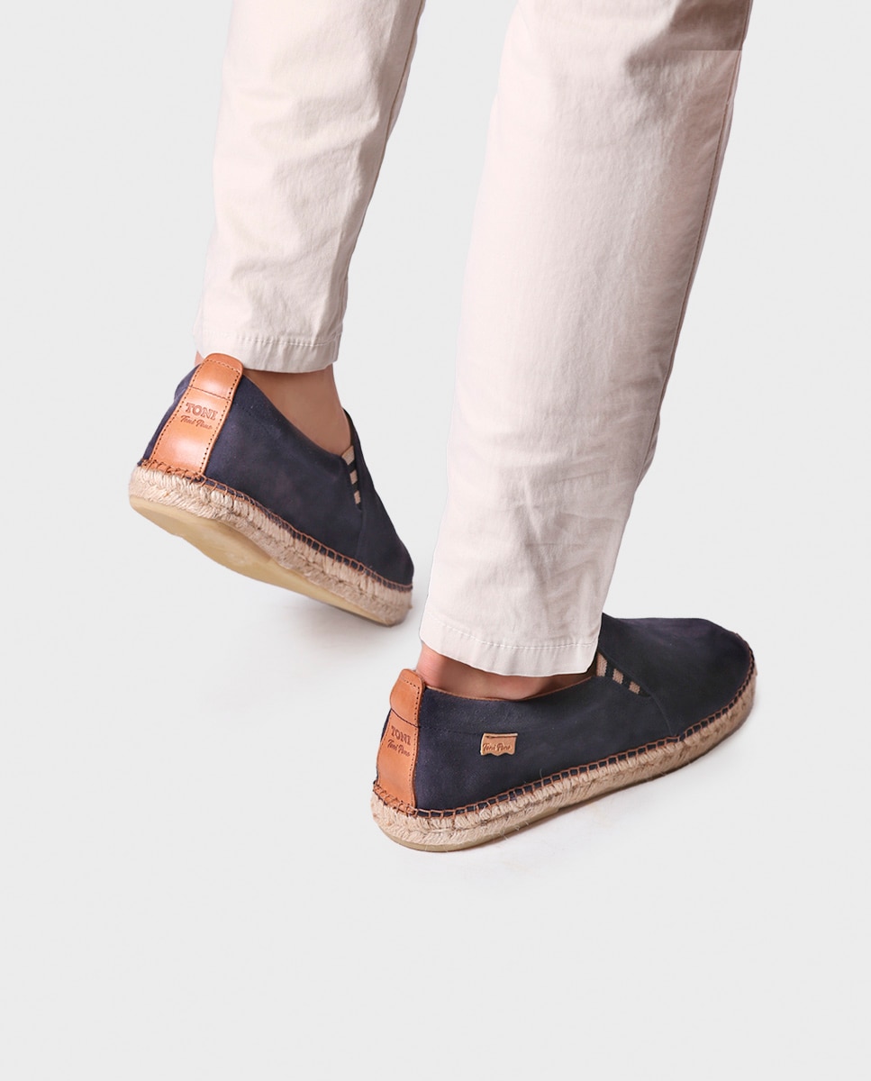 Alpargata para hombre en serraje - Toni Pons - Azul Azul-4