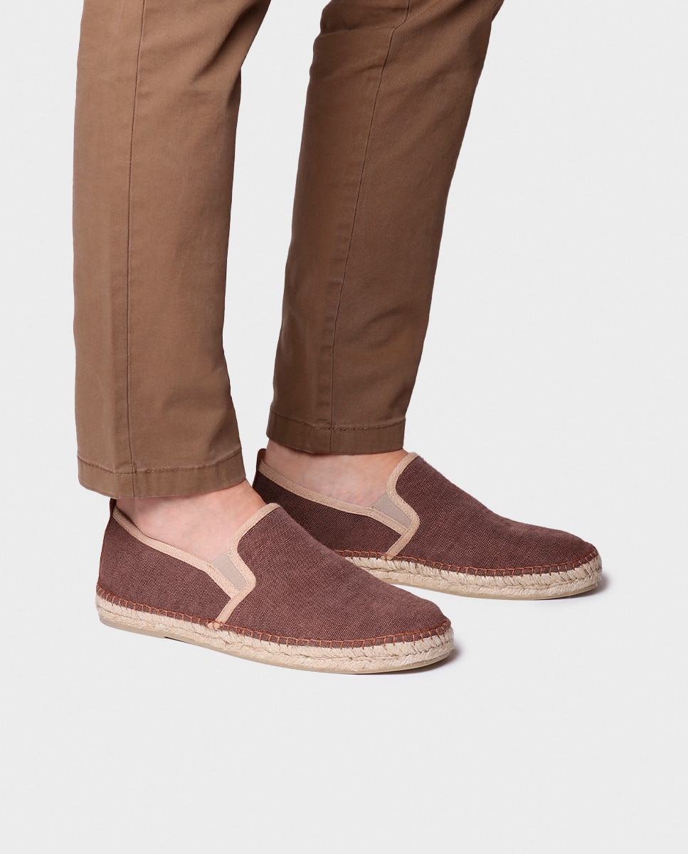 Alpercatas de Algodão Castanho-4