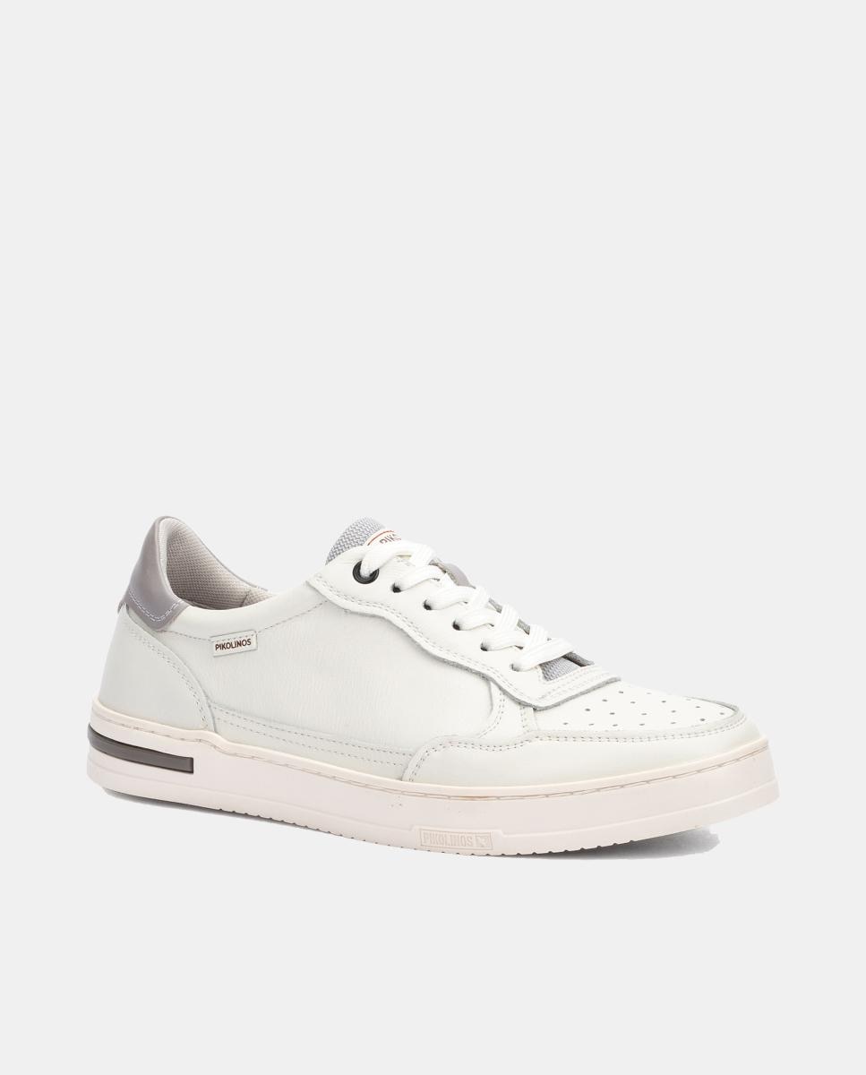 Sapatilhas em Pele - Castanho Branco-7