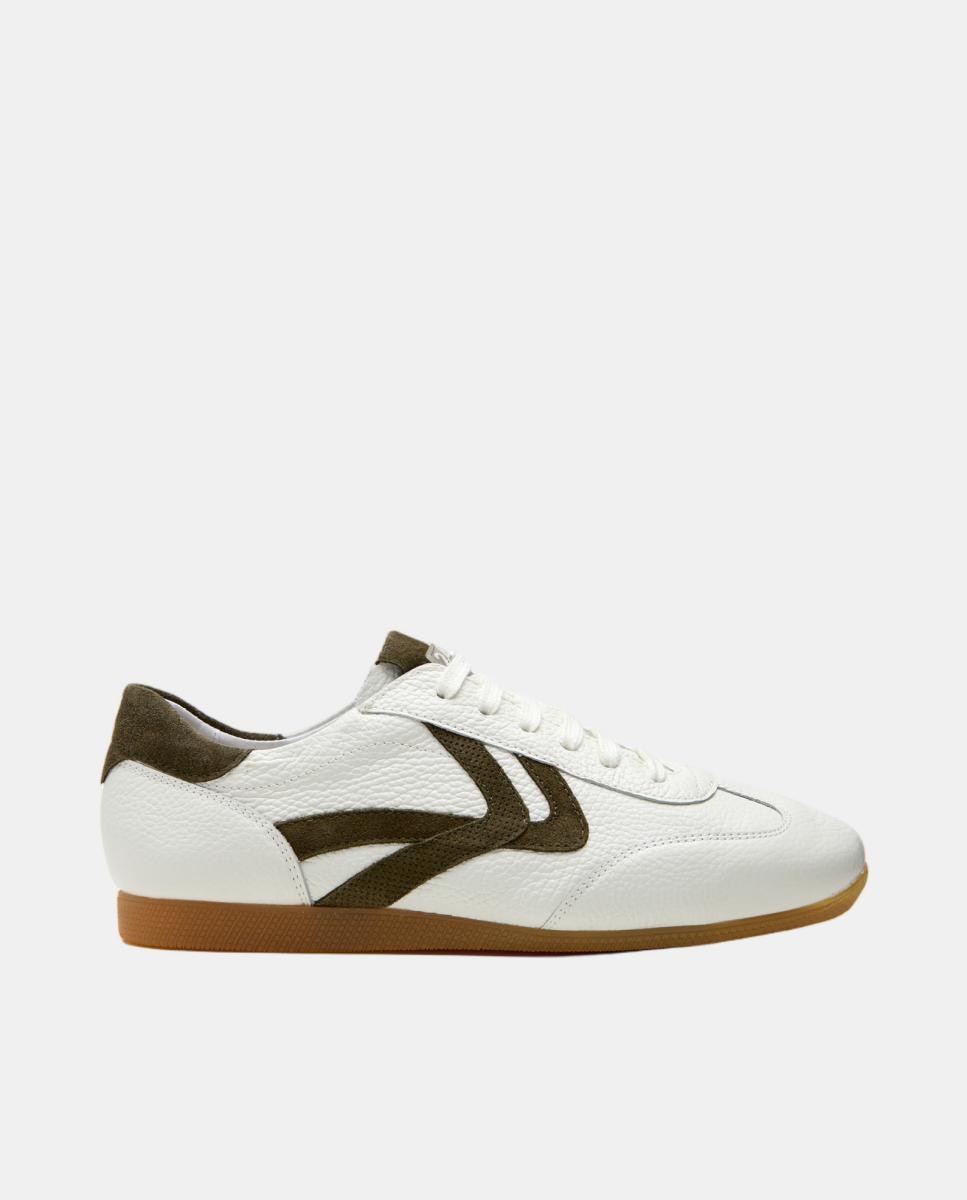 Imagem 0 de Sapatilhas de Atacadores em Pele - Branco