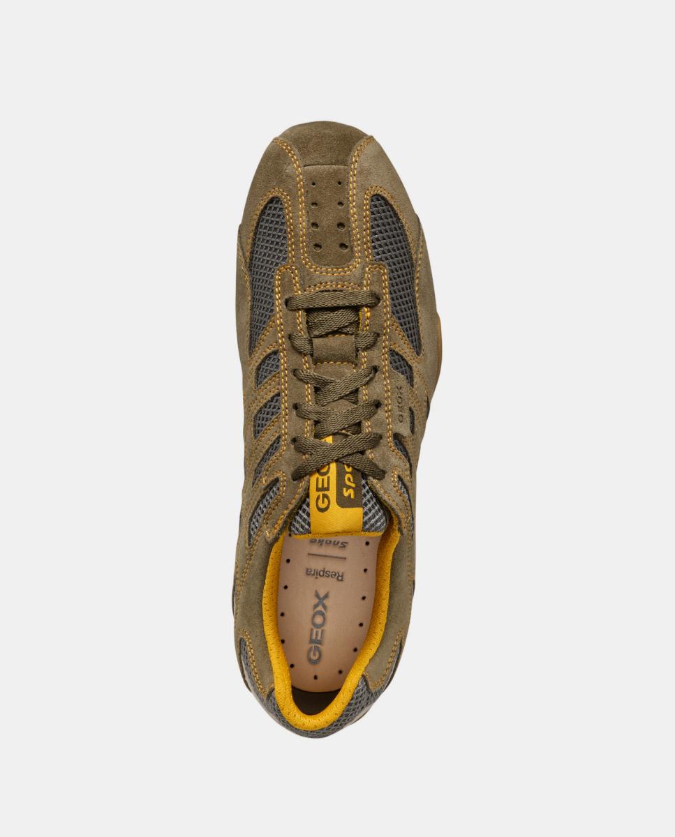Sapatilhas Low Cut de Inspiração Desportiva Verde-militar-2
