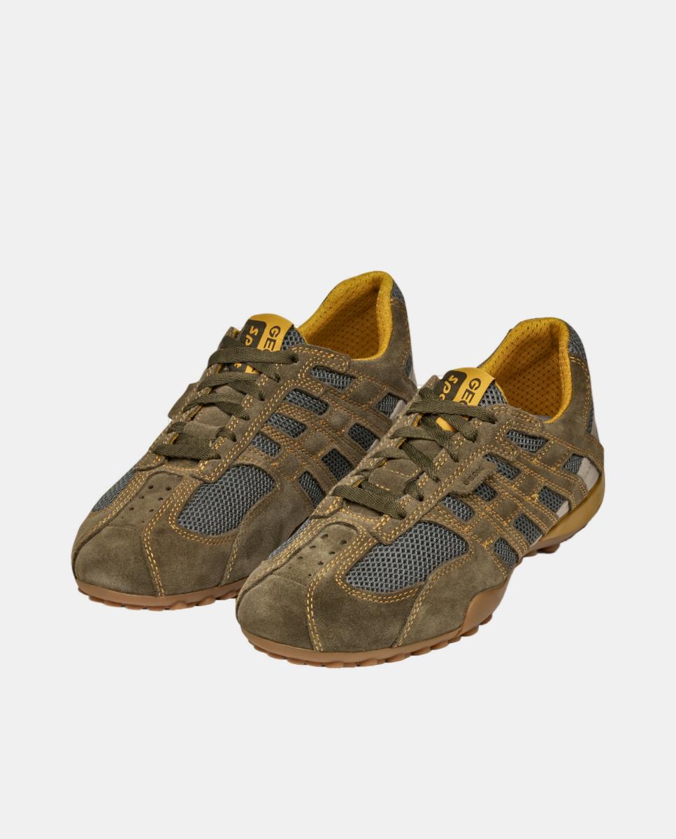 Sapatilhas Low Cut de Inspiração Desportiva Verde-militar-5
