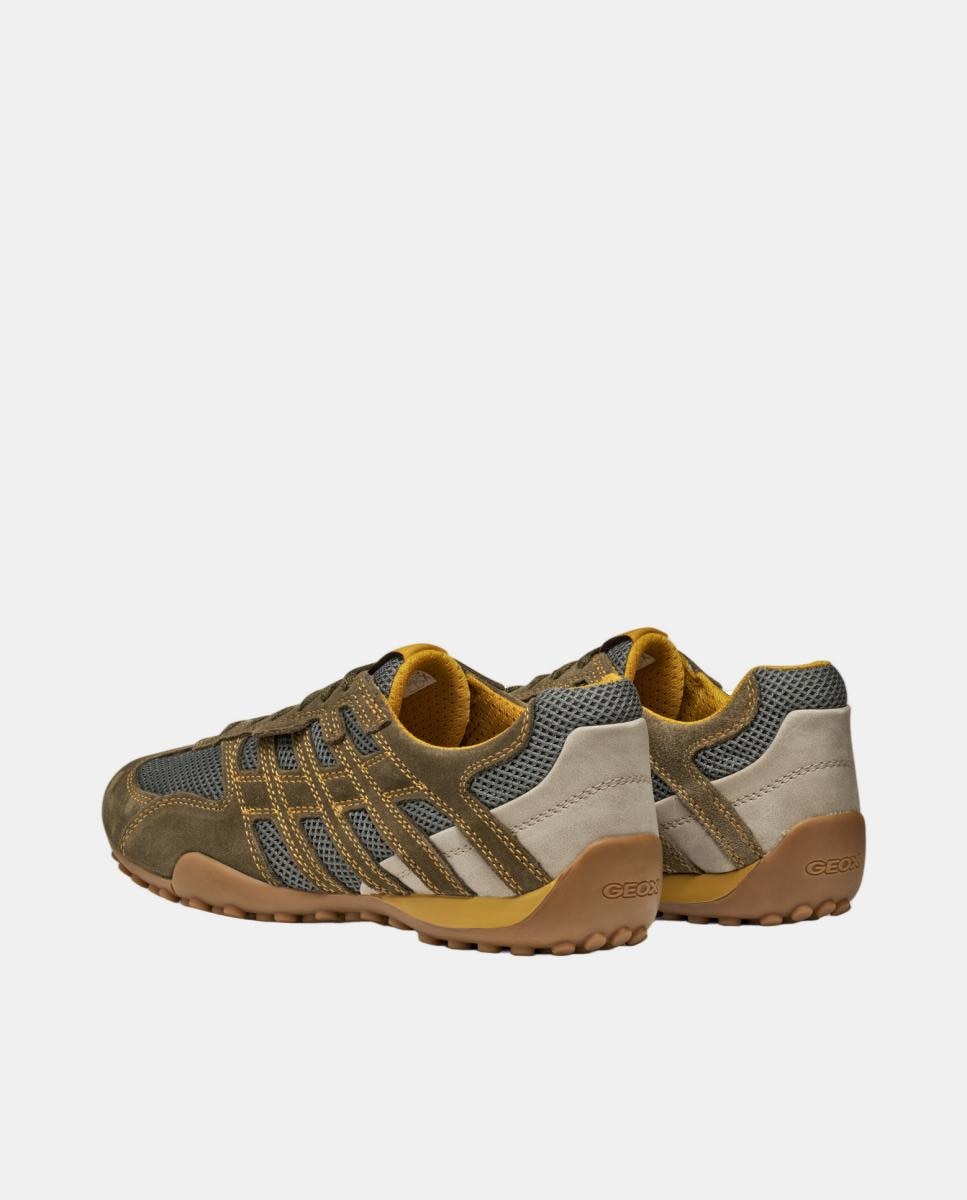 Sapatilhas Low Cut de Inspiração Desportiva Verde-militar-6