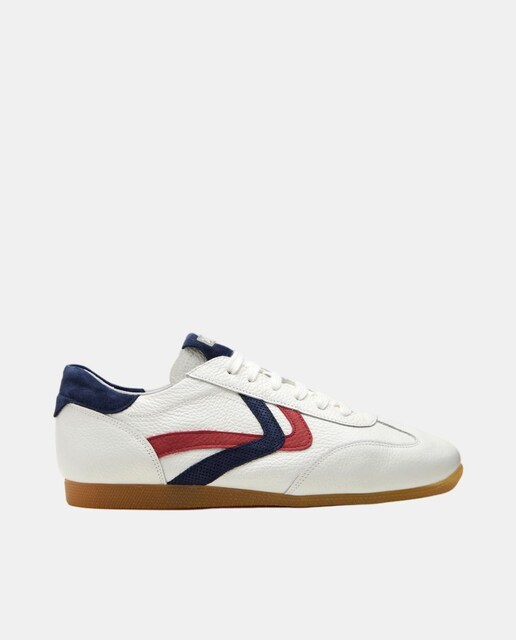 Imagem 0 de Sapatilhas de Atacadores em Pele - Branco