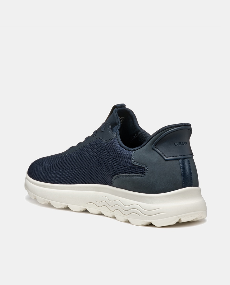 Zapatilla deportiva de caballero con calce fast-in - Geox - Azul marino Azul marino-5