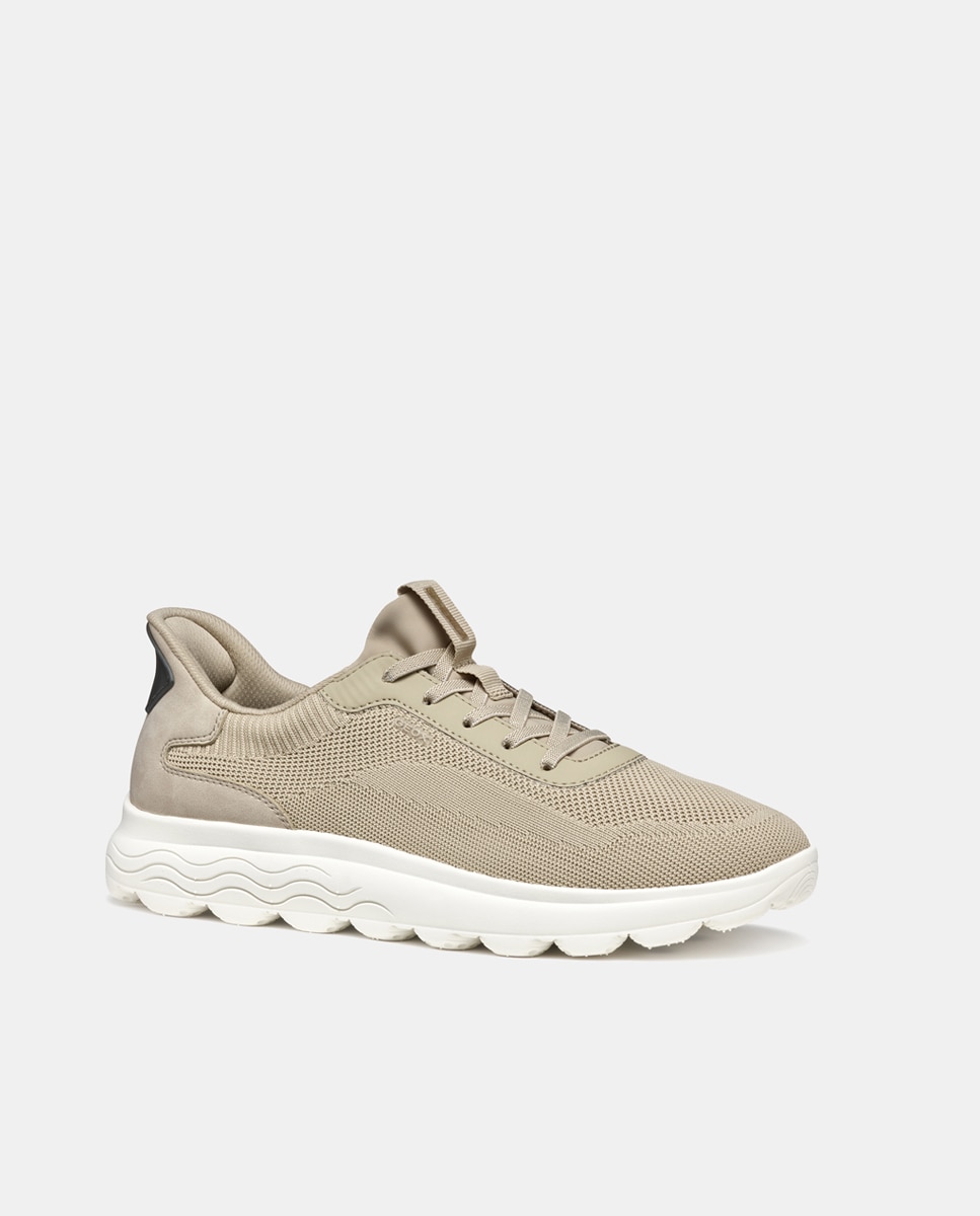 Zapatilla deportiva de caballero con calce fast-in - Geox - Natural Natural-2