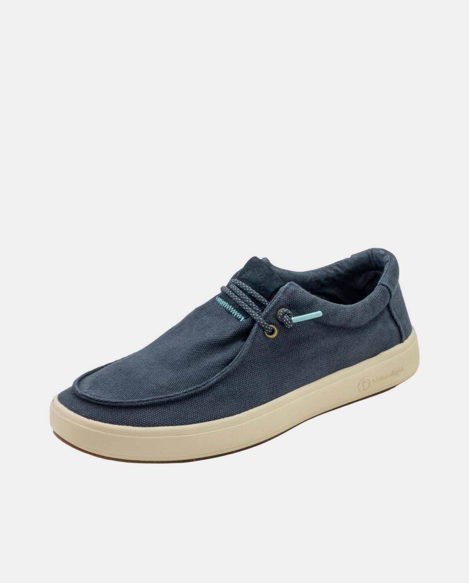 Wallabee de lona desgastado ultraligero antideslizante easy on - Natural World - Azul marino Azul marino-2