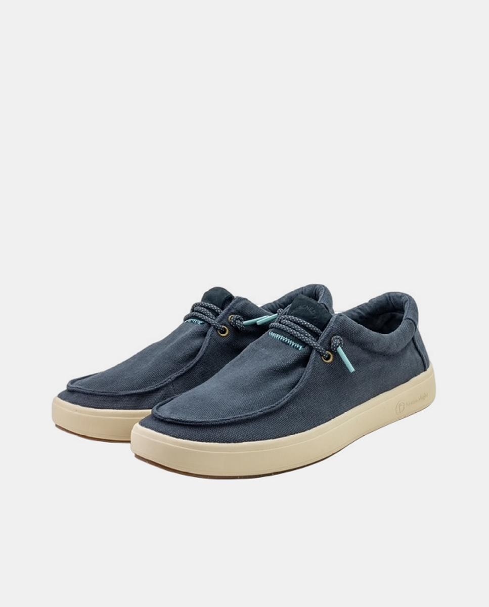 Wallabee de lona desgastado ultraligero antideslizante easy on - Natural World - Azul marino Azul marino-3