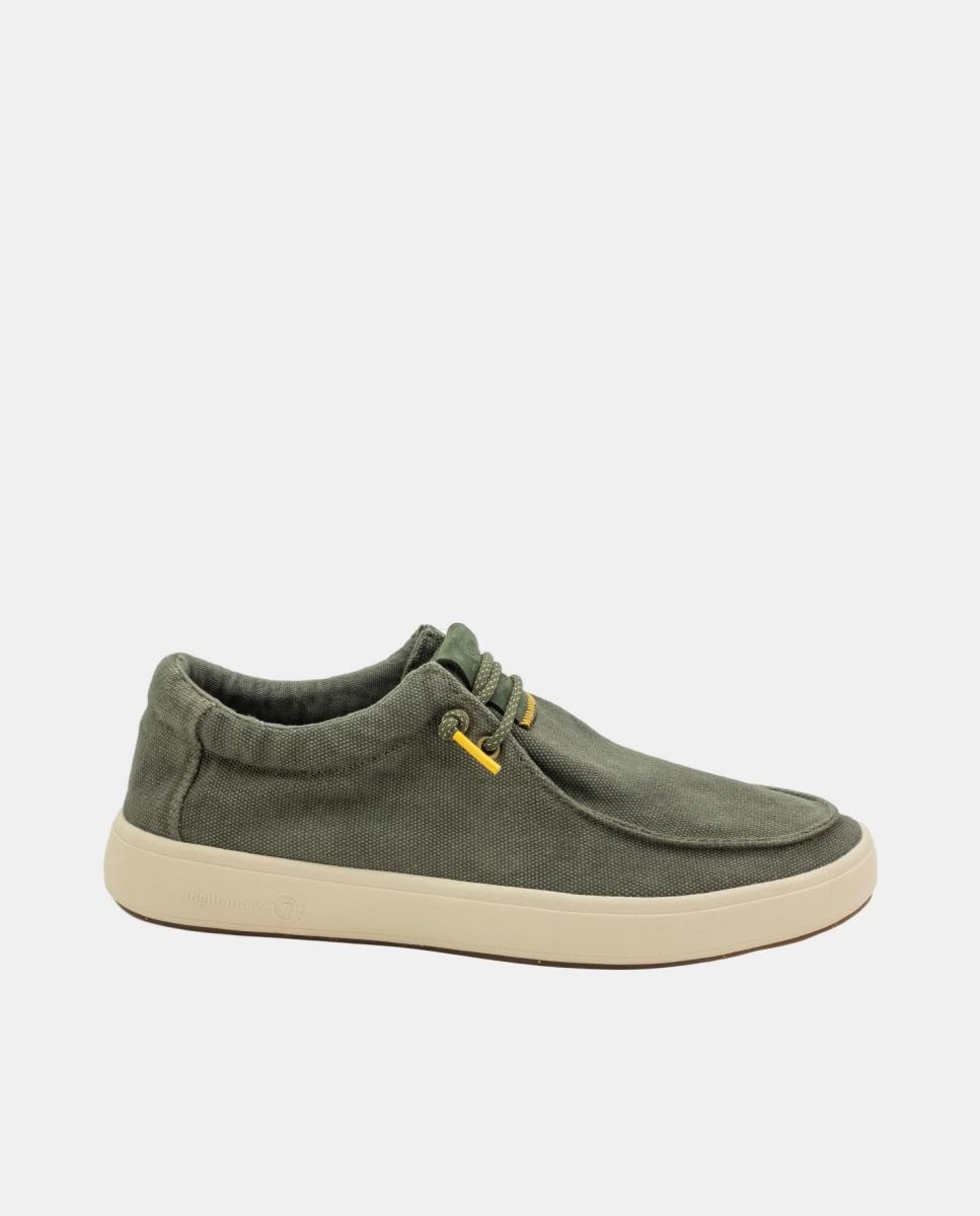 Imagen 0 de Wallabee de lona desgastado ultraligero antideslizante easy on Verde militar