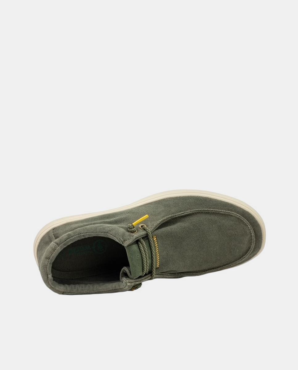 Wallabee de lona desgastado ultraligero antideslizante easy on - Natural World - Verde militar Verde militar-4