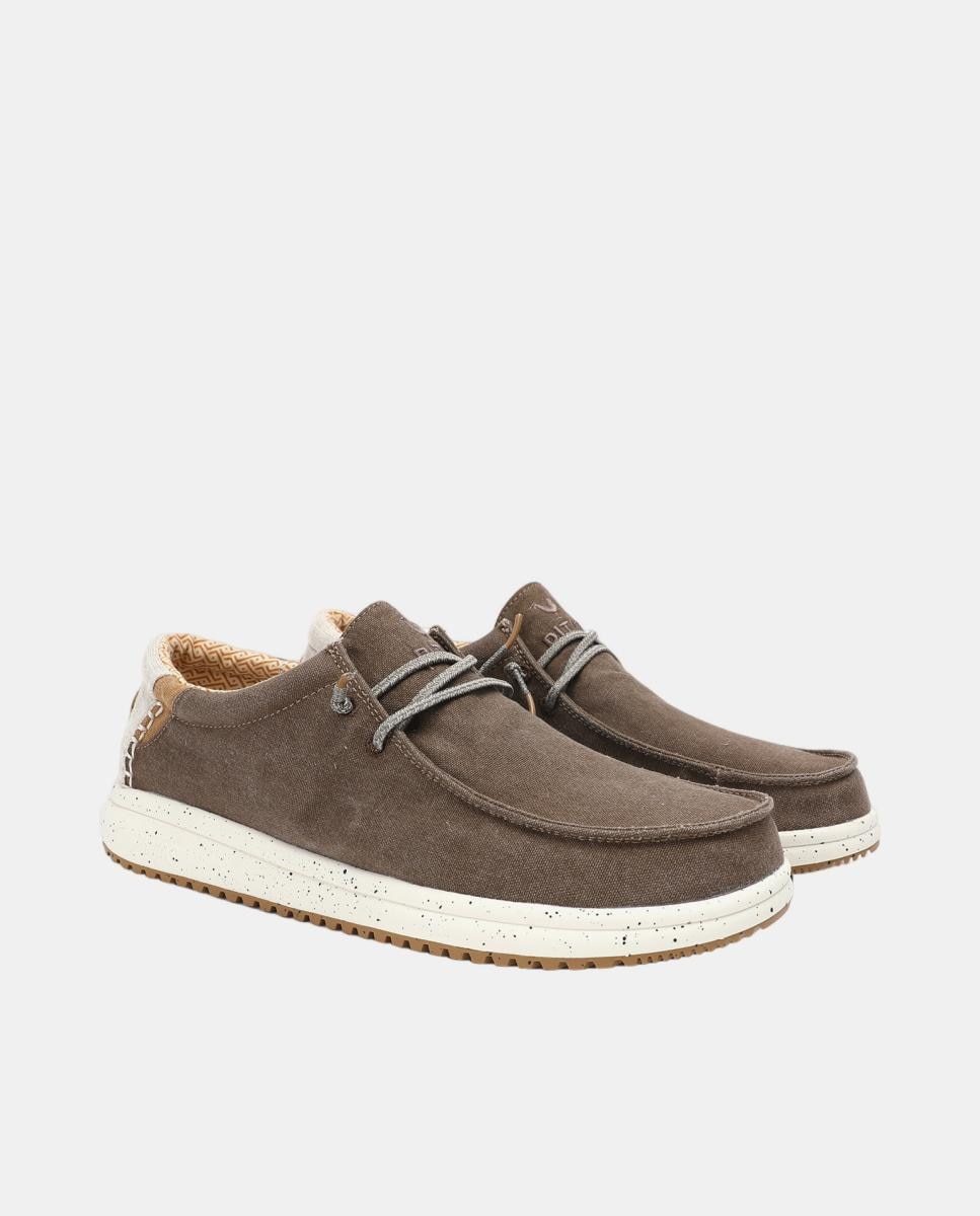 Sapatos Tipo Wallabee com Sola Antiderrapante Castanho taupe-3
