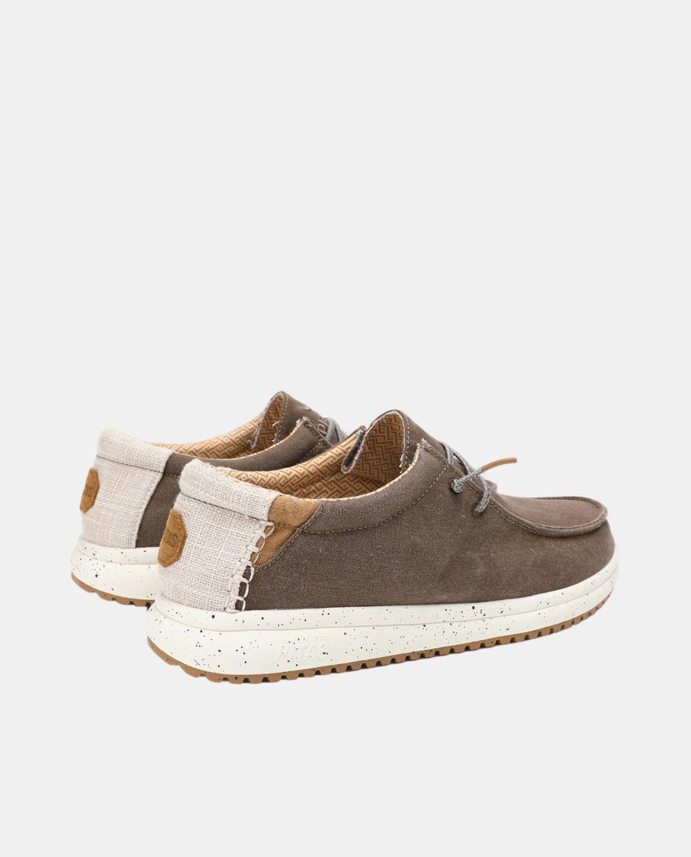 Sapatos Tipo Wallabee com Sola Antiderrapante Castanho taupe-4