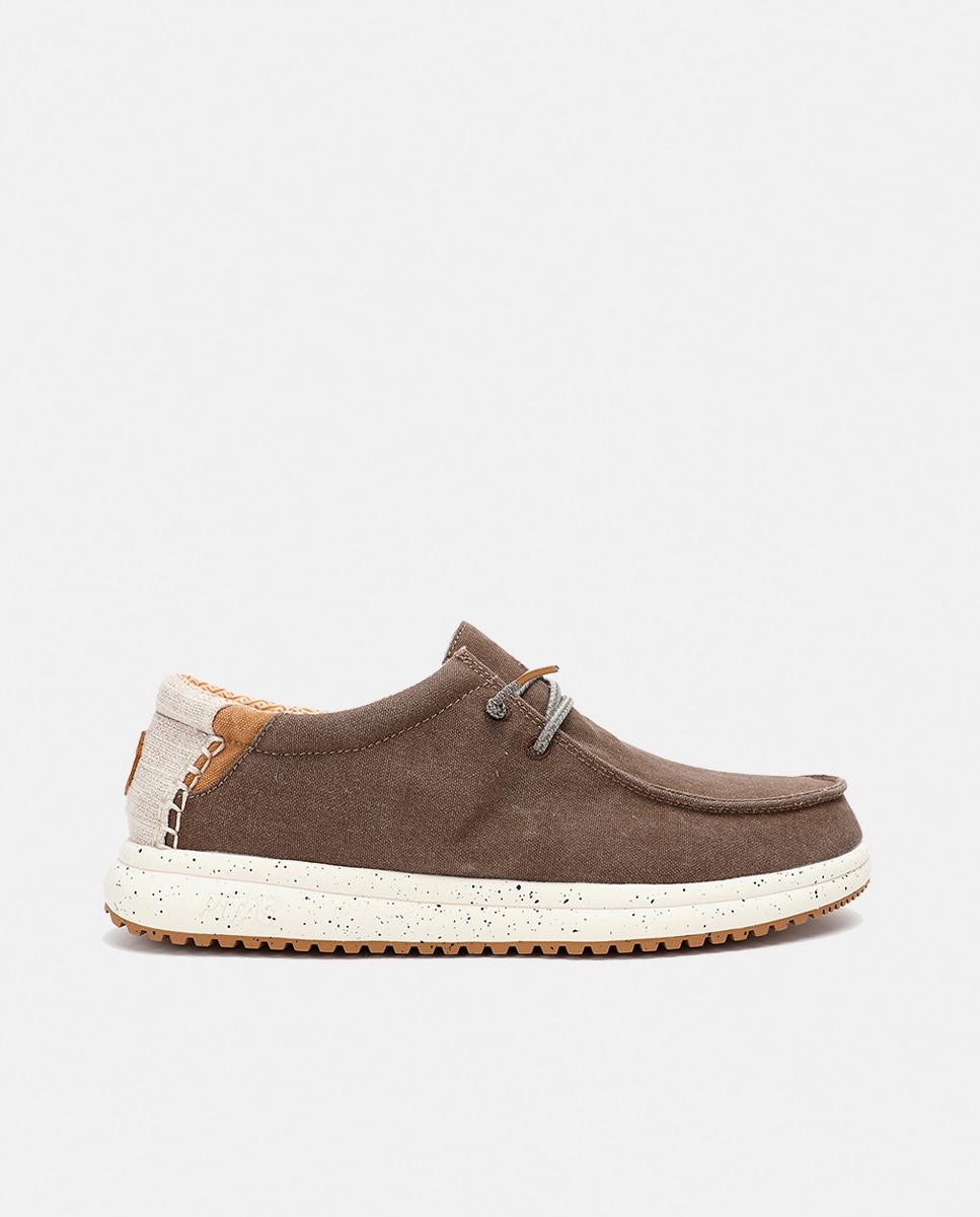 Sapatos Tipo Wallabee com Sola Antiderrapante Castanho taupe-5