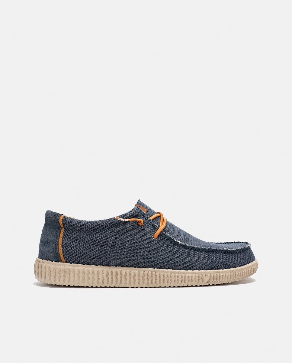 Sapatos Tipo Wallabees Ultraligeiros com Palmilha de Cortiça Azul-marinho-5