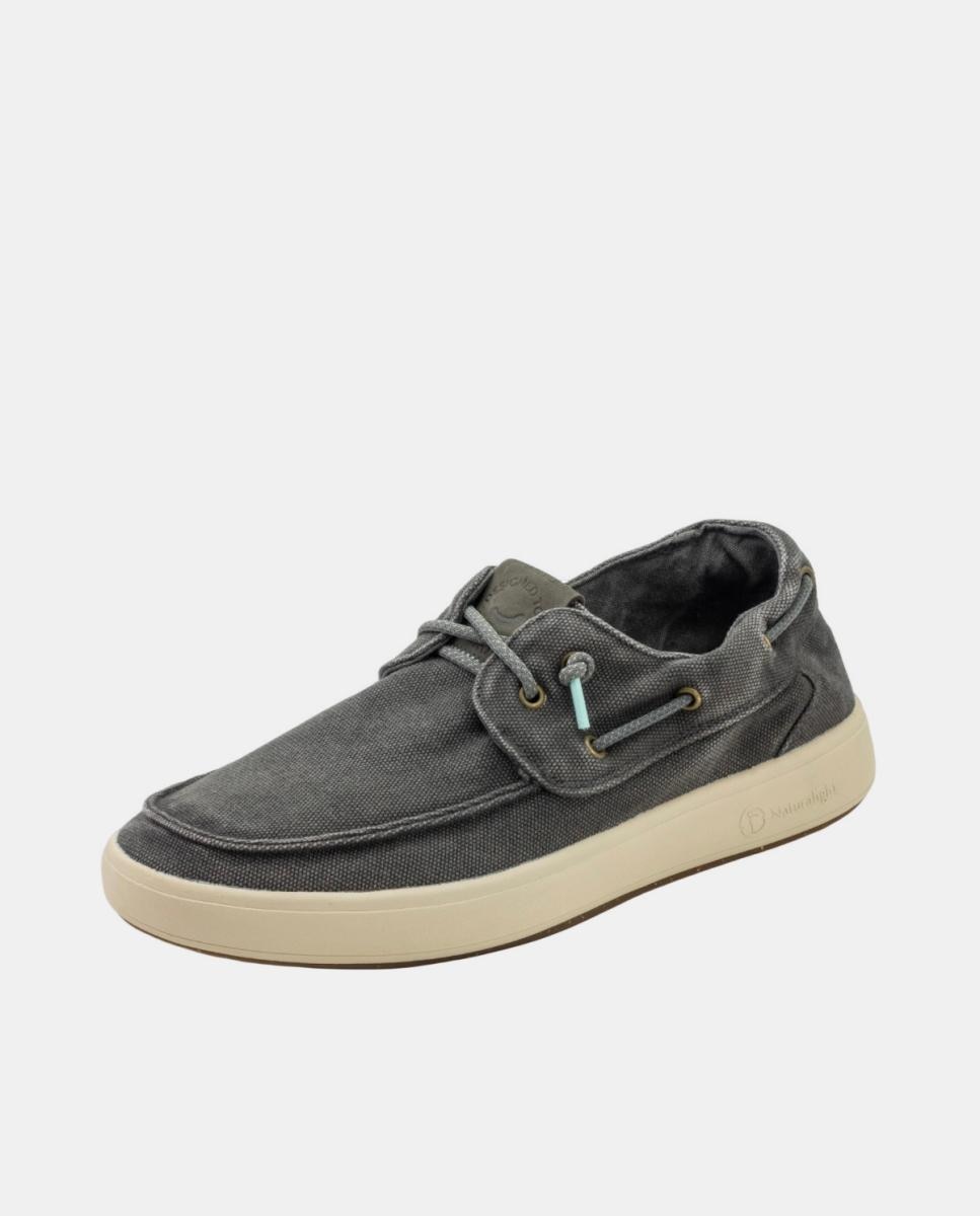 Imagen 2 de Naútico de lona desgastado ultraligero antideslizante easy on - Natural World - Gris Gris