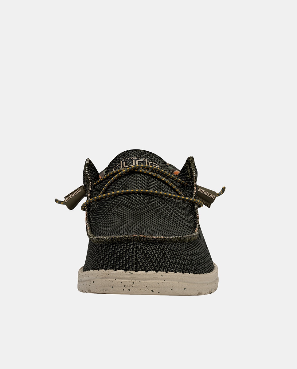 Sapatos de Atacadores Wally Sox com Sola Ultralight e Fecho Elástico Caqui-4