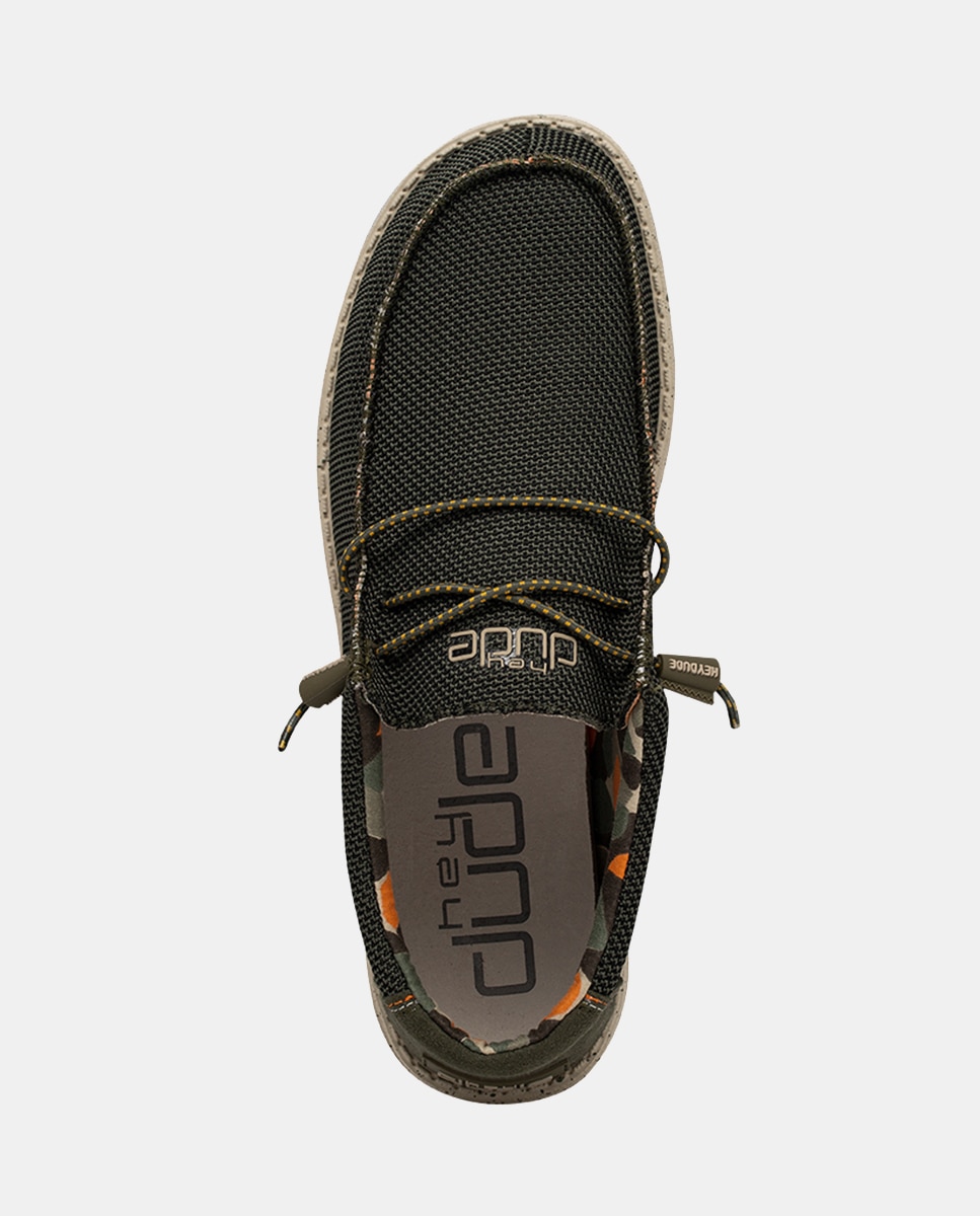 Sapatos de Atacadores Wally Sox com Sola Ultralight e Fecho Elástico Caqui-6