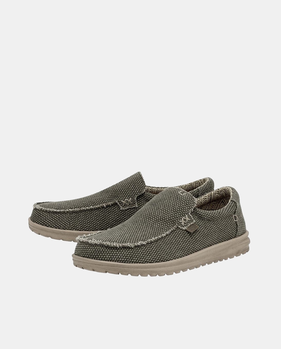 Mocassins Mikka Braided em Algodão Orgânico Caqui-2