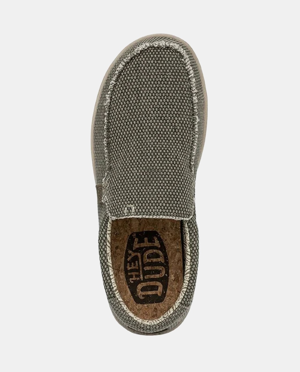 Mocassins Mikka Braided em Algodão Orgânico Caqui-6