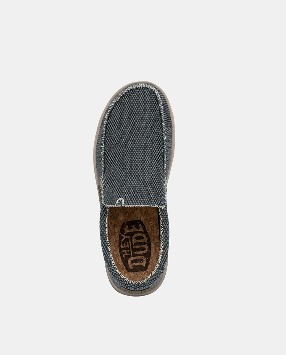 Imagen 6 de Mocasines Mikka Braided hombre en algodón orgánico - Azul Azul