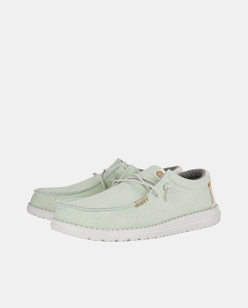 Sapatos de Atacadores Wally Coastline Jute em Têxtil Cinzento-2